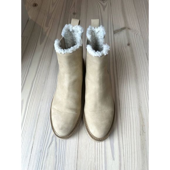 Jcrew Sherpa Lined Chelsea Boots Size 9 - Picture 4 of 6